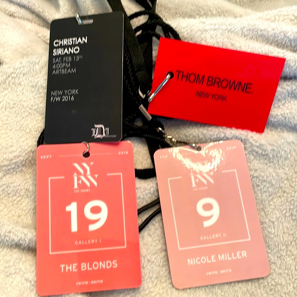 NYFW - passes to Thom Browne, Christian Siriano, Nicole Miller and THE BLONDES!